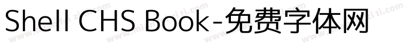 Shell CHS Book字体转换